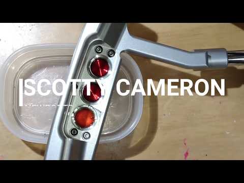 スカイブルー・ブルー・パープル、文字をレインボーカラーでカスタム　SCOTTY CAMERON  NEWPORT2