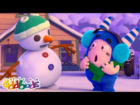 Pogo's Snowman is alive! ☃️❄️| Oddbods | Monster Cartoon for Kids