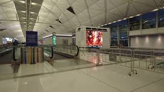 徒步香港國際機場一號客運大樓離港層 L6  City walk in Departures Level L6, Terminal 1, Hong Kong International Airport