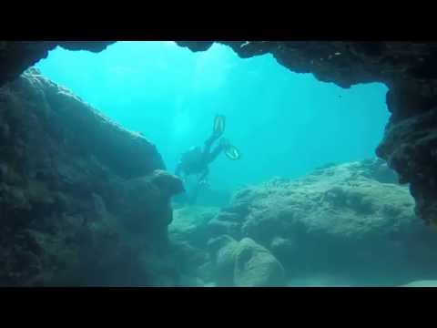 【ハワイ夏限定！】ノースショアで洞窟ダイビング＠シャークスコーブ Diving at Sharks Cove, North Shore Hawaii