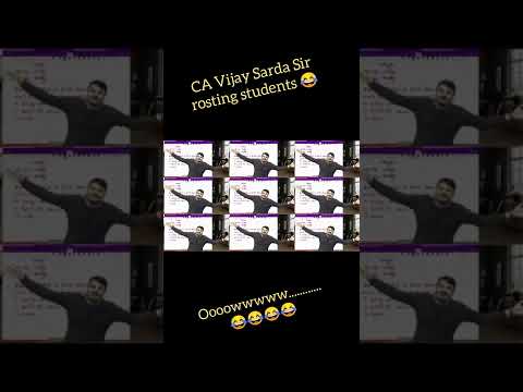 CA Vijay Sarda Sir's Funny moment while teaching|| #LEARNING #shorts #vijaysarda #cma #ca #cs #funny