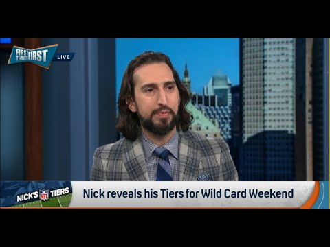 FIRST THINGS FIRST | Nick Wright's WILD NFL Playoff Team Rankings, Ravens, Lions, FALL, Bills RISE