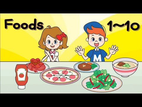 Easy Reading Practice for kids | 80 Foods 1-10