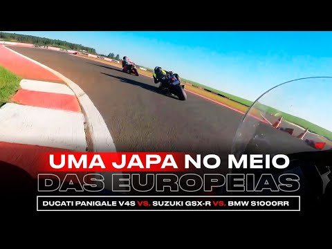 DUCATI PANIGALE V4 S VS SUZUKI GSX-R 1000R VS BMW S1000RR | ONBOARD CIRCUITO PANAMERICANO