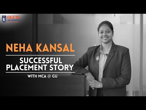 How Neha Bansal Achieved Placement Success Through Geeta University’s Campus Placement || #success