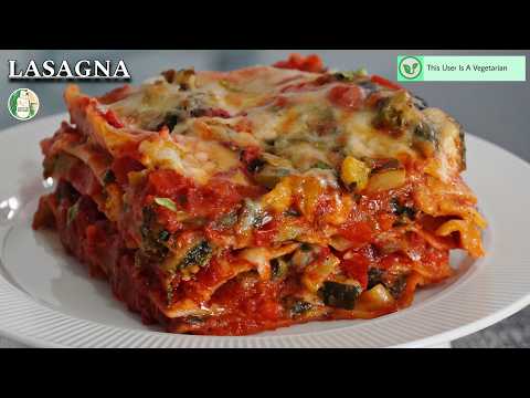 Veg Lasagna recipe | Lasagna sauce recipe | Vegetarian dinner - Sattvik Kitchen