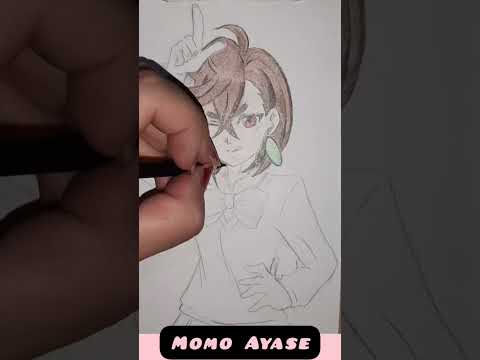 Dibujé a Momo Ayase #dandadan #momoayase #dibujoalapiz #shortvideo #artist