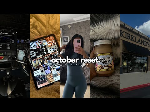 october monthly reset | vision board, hygiene shopping, gym, etc.