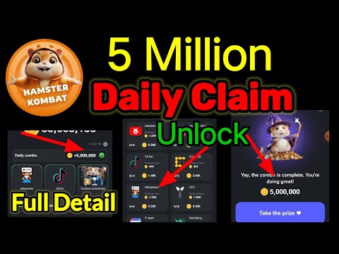 Hamster Kombat Combo Card Collect Process | influencers Unlock | Hamster Kombat Daily Combo Today