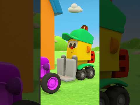 Cartoon cars play with the color balloons! Find new vehicles with Leo. Cartoons for kids #shorts