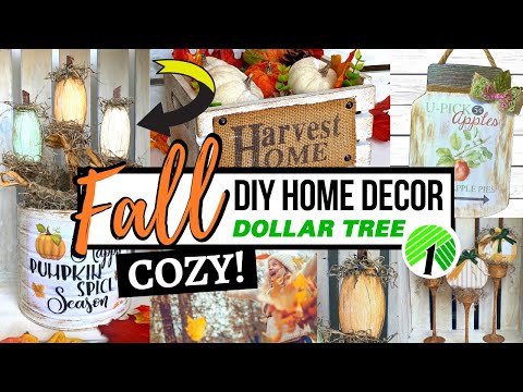 🍁You Won't BELIEVE WHAT I Used! FALL DIYS That Make You FEEL GOOD!/Dollar Tree Fall DIYS 2022