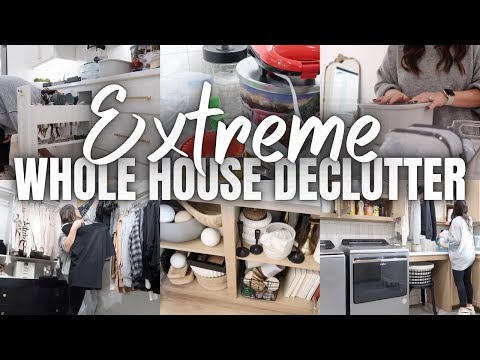 NEW YEAR EXTREME WHOLE HOUSE DECLUTTER | HUGE DECLUTTER 2024 | 2024 WHOLE HOUSE DECLUTTER WITH ME