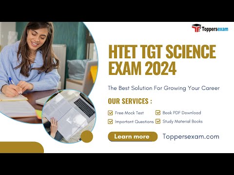 HTET TGT SCIENCE Free Mock Practice 2024, Update Syllabus, Book in PDF, Questions Paper