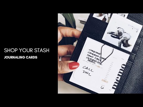 Utilizing Journaling Cards in Your Planner  | Cloth & Paper