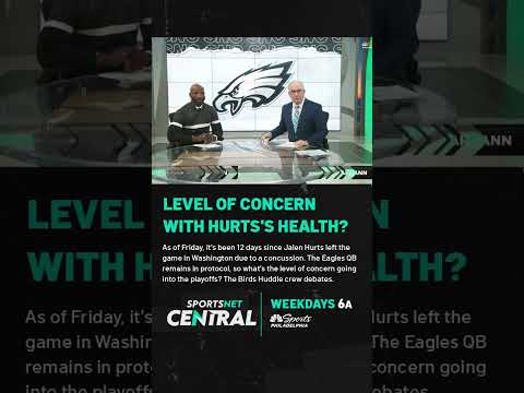 What's the level of concern with Jalen Hurts' health? 😳