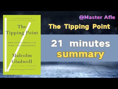 Summary of The Tipping Point by Malcolm Gladwell | 21 minutes audiobook summary | #business  #money