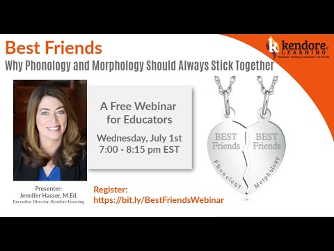 Why Phonology and Morphology Should Always Stick Together: A Kendore Learning Webinar