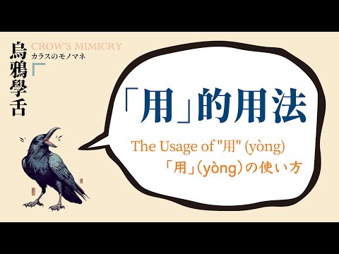 用的用法 / The Usage of 用(yòng) / 用の使い方