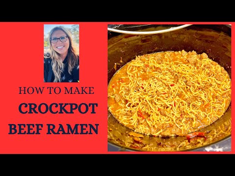 Crockpot Beef Ramen #easyrecipe #crockpot #ramen