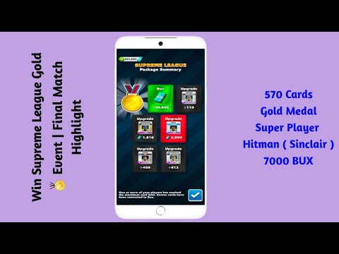 Win Supreme League Gold 🏅 Events Final Match Record