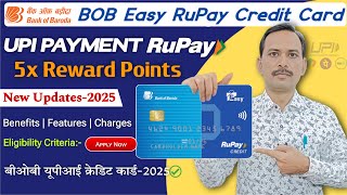 Unlock the Power of BOB Easy RuPay Credit Card – Benefits Overview | Bob Credit Card 2025