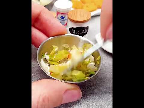 REAL mini food / tiny kitchen / ASMR #minicooking #miniaturecooking