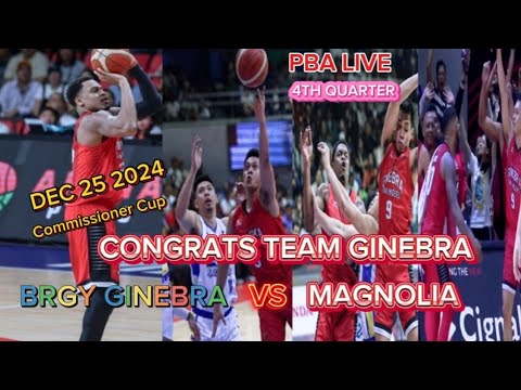 BRGY GINEBRA SAN MIGUEL VS MAGNOLIA/ 4th quarter PBA LIVE/Dec 27 2024.49th commissioners CUP,,