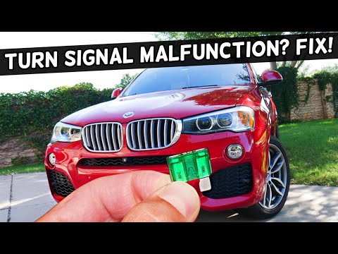 Why Right Left Turn Signal Malfunction Warning BMW X3 X4 2010 2011 2012 2013 2014 2015 2016 2017 201