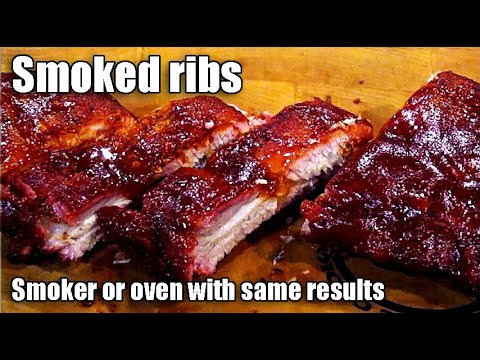 Fall off the bone ribs - oven or grill - smoked baby back ribs