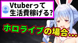 Vtuberのリアルな経済状況について生々しく語るぺこちゃん【兎田ぺこら】