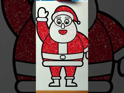 Draw Along Santa Claus 🎅 #shorts #santaclaus