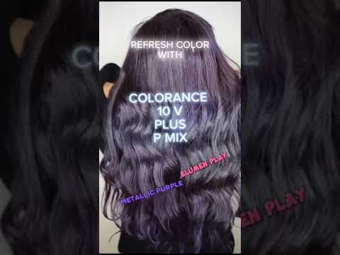 REFRESH COLOR - METALLIC VIOLET ASH by COLORANCE | GoldwellId #colorhair #haircolor #colorance