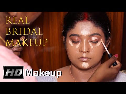 Step By Step Real Bridal Makeup Tutorial/ Real Bridal Makeup/ HD Makeup Tutorial For Beginners