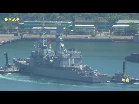 星月南方澳日出海景 漢光演習海軍&海巡艦艇