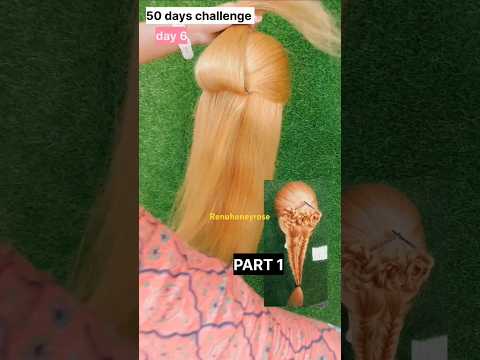 50 DaysChallenge/Day6/#renuhoneyrose #hairstylechallange #hairstyle #hairstyletutorialeasyhairstyle