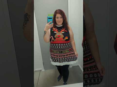 Walmart Christmas Sweaters Dressing Room Try On #walmartfinds #christmassweater