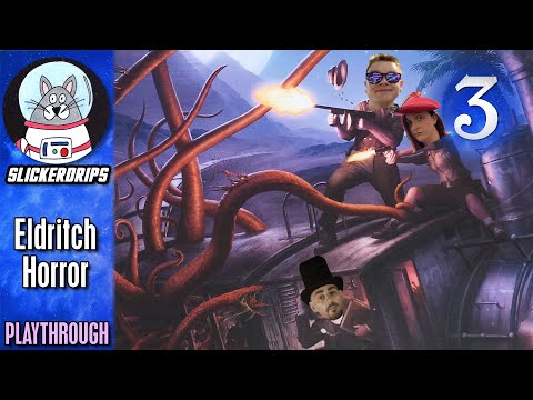 Eldritch Horror (Atlach-Nacha) | Playthrough with Rach & Paul Grogan | Episode 3