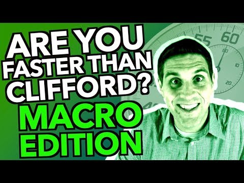 Are you faster than Clifford? Macro Edition