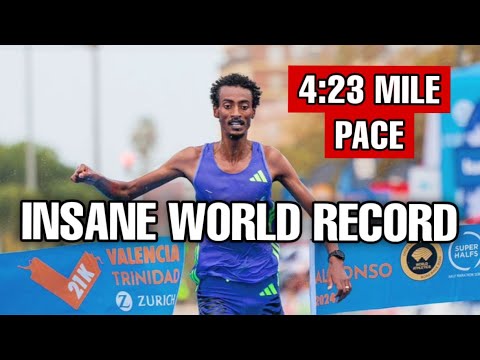 INSANE Half Marathon World Record | 4:23 Mile Pace