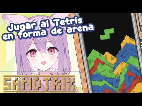 Objetivo Like 500✨️Jugar al Tetris en forma de arena💜Sandtrix✨#vtuber