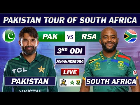 PAKISTAN vs SOUTH AFRICA 3rd ODI Match LIVE COMMENTARY | PAK vs SA ODI MATCH LIVE | SA 5 OV