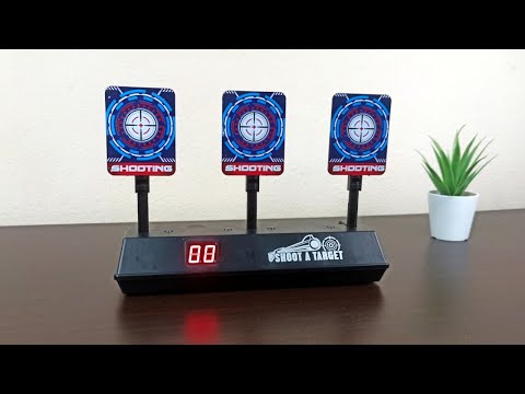 Electronic Self-Resetting Target with Sound Effect and Counter. Review.