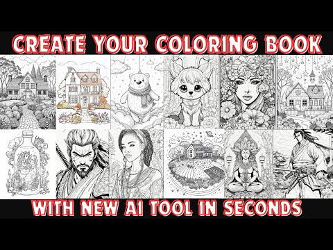 CREATE your COLORING BOOK with NEW AI TOOL in SECONDS