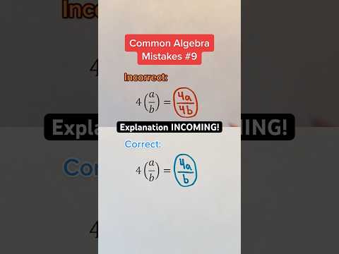 Common Algebra Mistakes #9 Explanation #Shorts #math #maths #mathematics #algebra #education