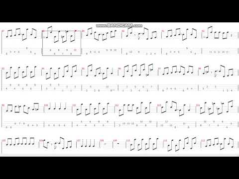 【4弦ベース用】「シル・ヴ・プレジデント」- P丸様。Bass TAB