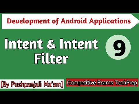 Lec - 1.10 Intent & Intent Filter in Android in Hindi