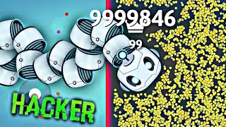 Snake.io game | One very big king hacker snake Vs little Small snake best highest scOring #gameplay