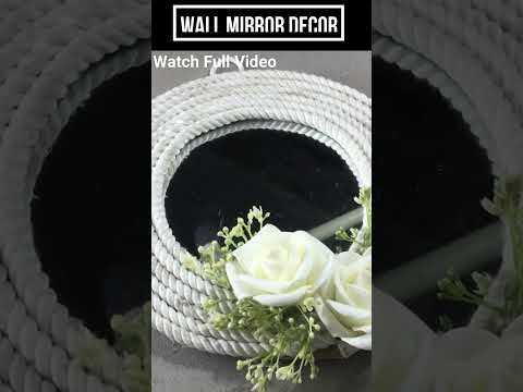 Mirror decoration ideas | DIY Mirror Decor At Home | Wall Decoration Ideas | Mirror Craft #shorts