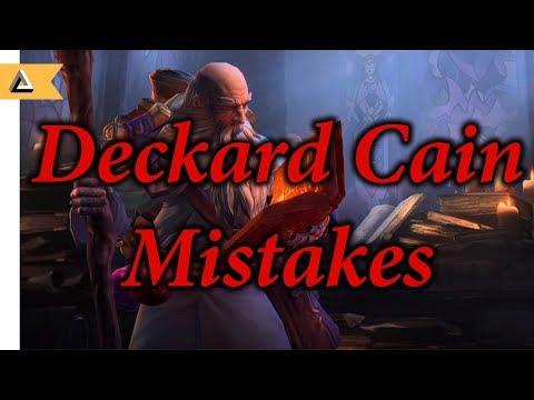 4 Mistakes you might be making on Deckard Cain (with other tips and build)