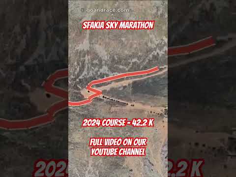 Sfakia Sky Marathon 2024: fly over the marathon course! Video of the race path.